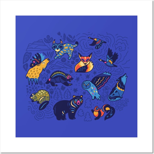 Forest Animals Wall Art by PenguinHouse